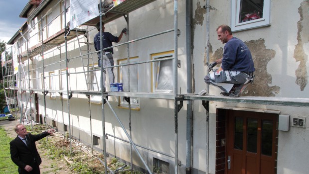 Immobiliengruppe lässt ihre Fassaden in Salzgitter-Bad renovieren