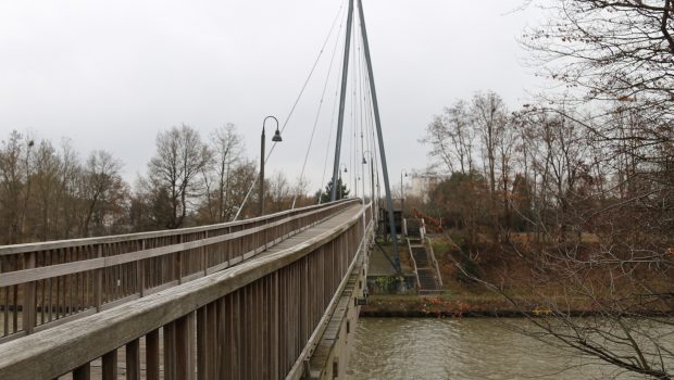Hertha-Peters-Brücke in Peine: Erst einmal Probebelastung
