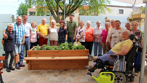 Neues Hochbeet am Südstadtzentrum in Salzgitter