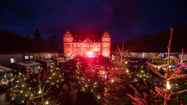 Schlosshof in Salzgitter-Salder zeigt sich weihnachtlich