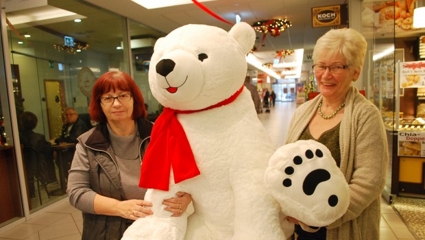 Ein großer Eisbär hilft dem Hospiz in Salzgitter