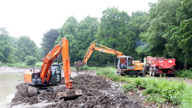 Die Stadt Salzgitter macht den Teich schön