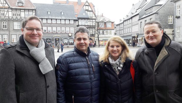 Sigmar Gabriel tritt in der Region Salzigtter an