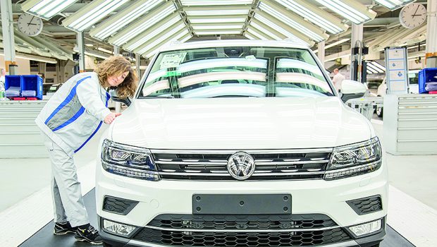 VW fährt Sonderschichten für den Tiguan Fahrweise der Produktion im Werk Wolfsburg für das Jahr 2018
