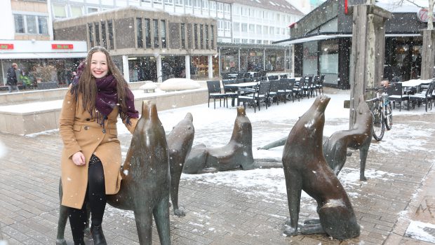 Oonagh zu Besuch daheim