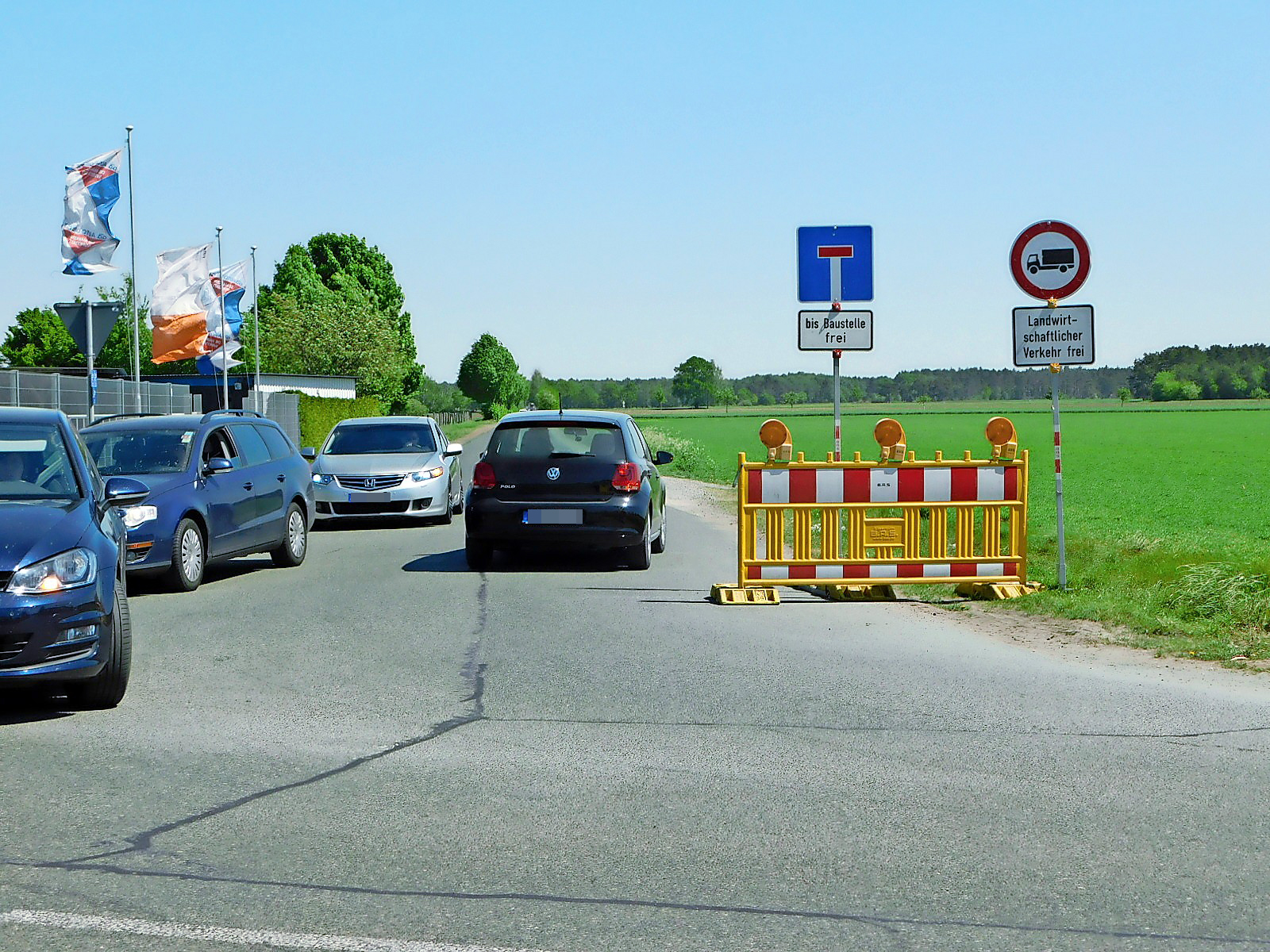 B 188: Umleitung auch gesperrt - Hallo Wochenende