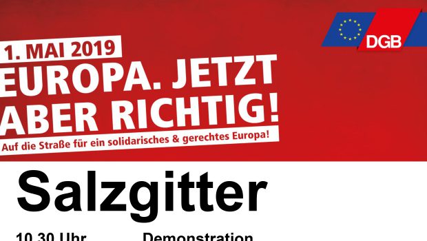 DGB Salzgitter: Auf die Straße für Europa